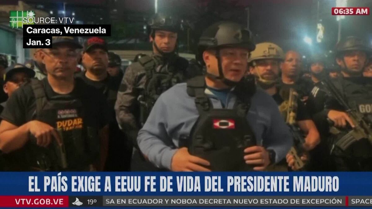 Venezuelan Interior Minister Speaks After Airstrikes