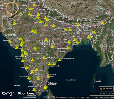 India gas plants.
