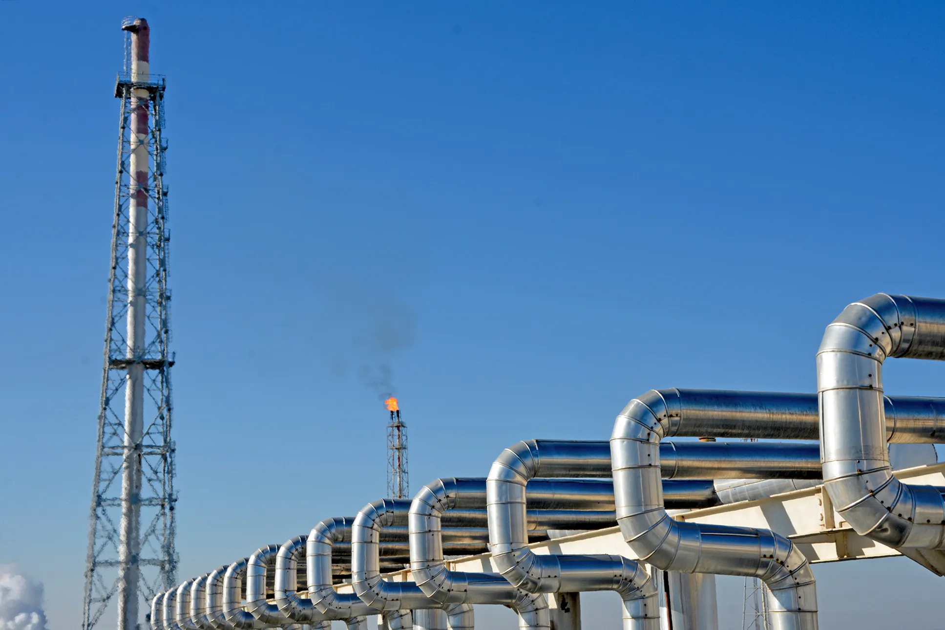 No.1 Gas Processing Plant operated by China National Petroleum Corporation in Lebap Province of Turkmenistan.