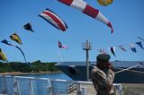 A Russian frigate ahead of naval drills between Russia, South Africa and China, in Richard’s Bay, South Africa, on Feb. 22, 2023.