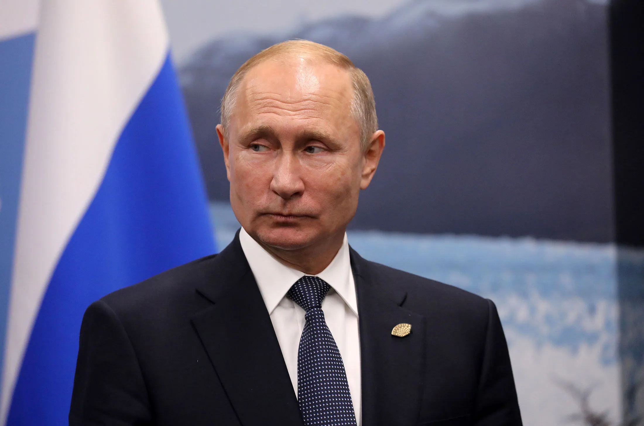 Vladimir Putin on&nbsp;the sidelines of the G20 Leaders' Summit in Buenos Aires, on Nov&nbsp;30.