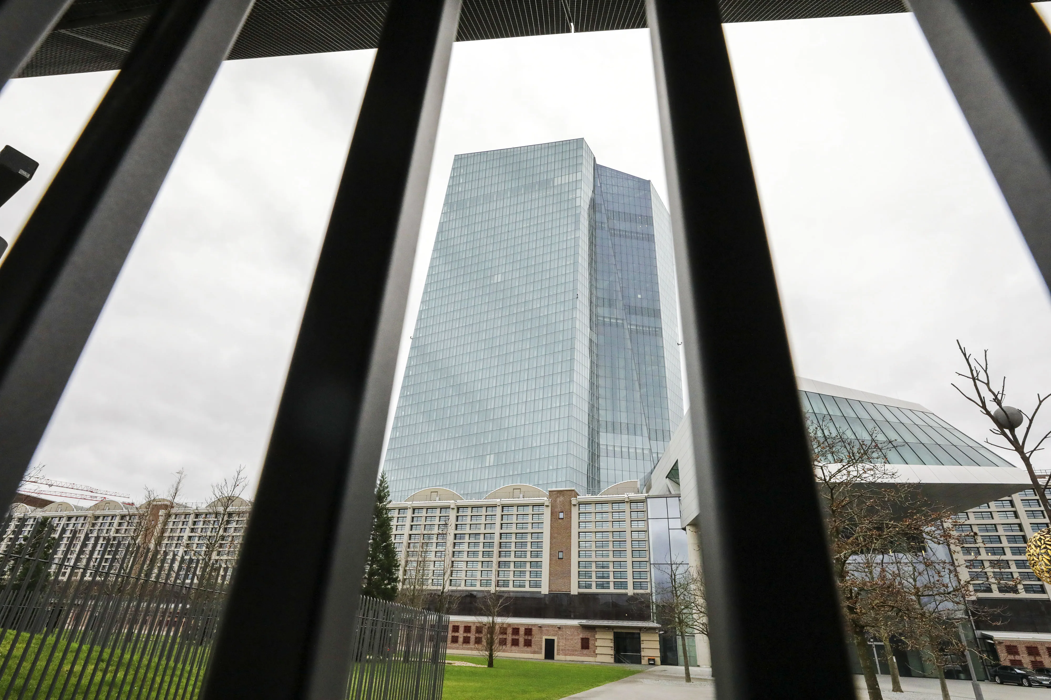 The European Central Bank (ECB) headquarters in Frankfurt.