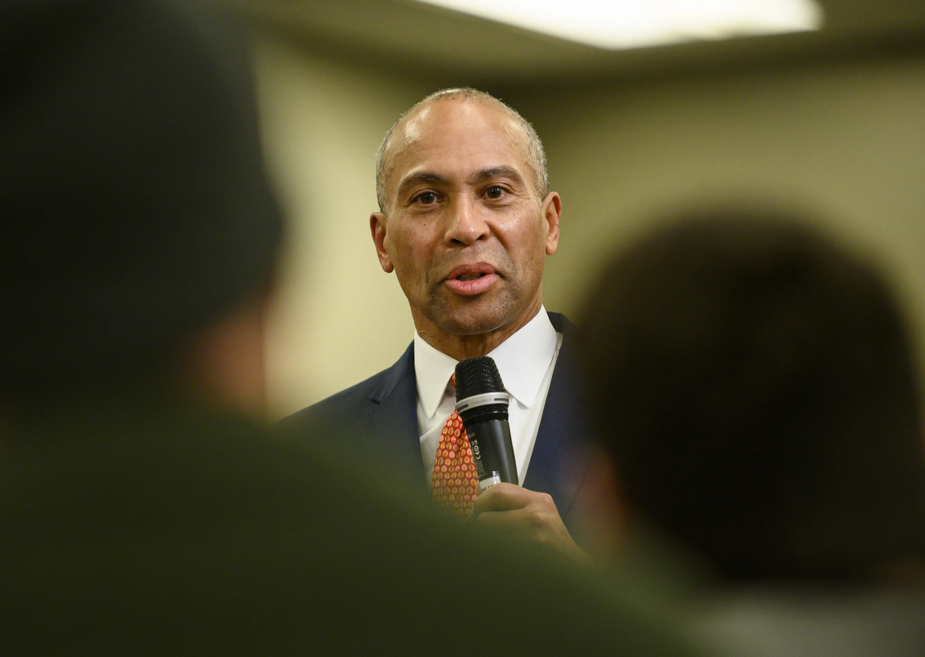 Deval Patrick in Iowa on Nov. 18.