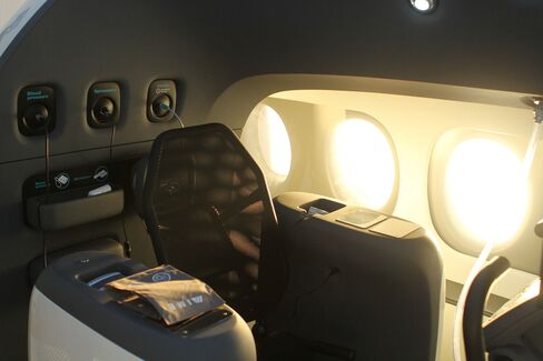 The SportJet’s feature seats that monitor heart rate hydration and oxygen levels.