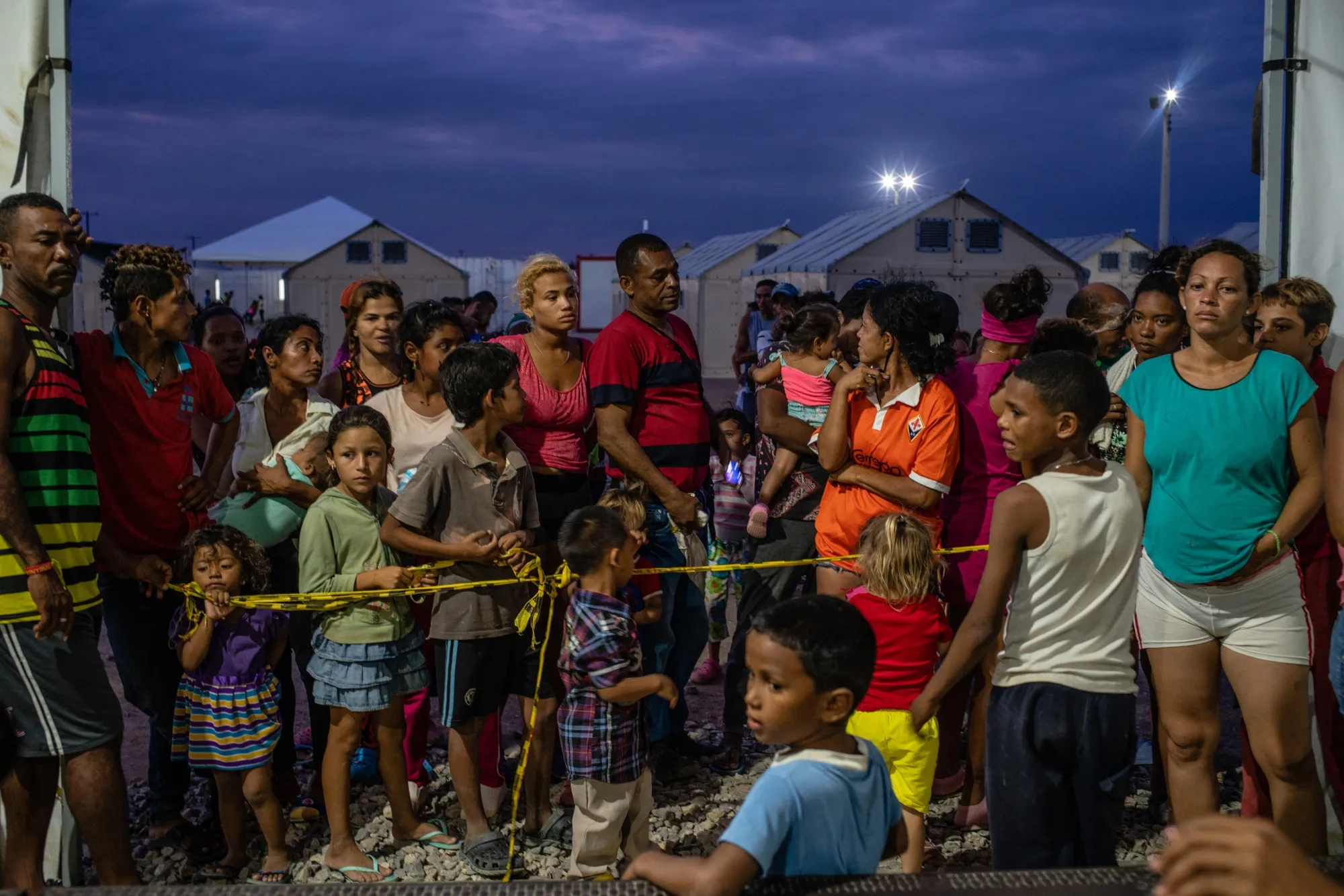 The UNHCR built a camp for migrants after the La Guajira, Colombia border became inaundated.