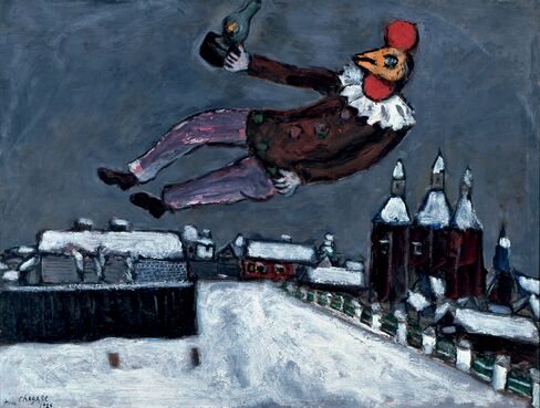 'Rooster Man Above Vitebsk'