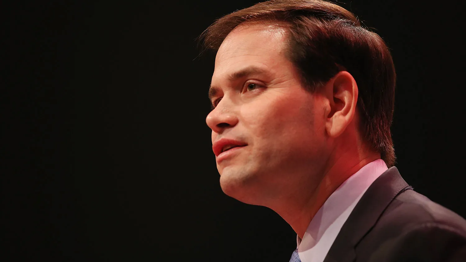 Senator Marco Rubio (R-FL) speaks to guests gathered at the Point of Grace Church for the Iowa Faith and Freedom Coalition 2015 Spring Kickoff on April 25, 2015 in Waukee, Iowa.
