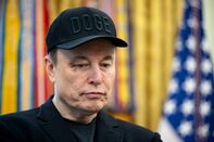 President Trump Holds Press Conference With Musk As He Departs DOGE