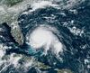 Hurricane Dorian hits the Bahamas on Sept. 1, 2019.