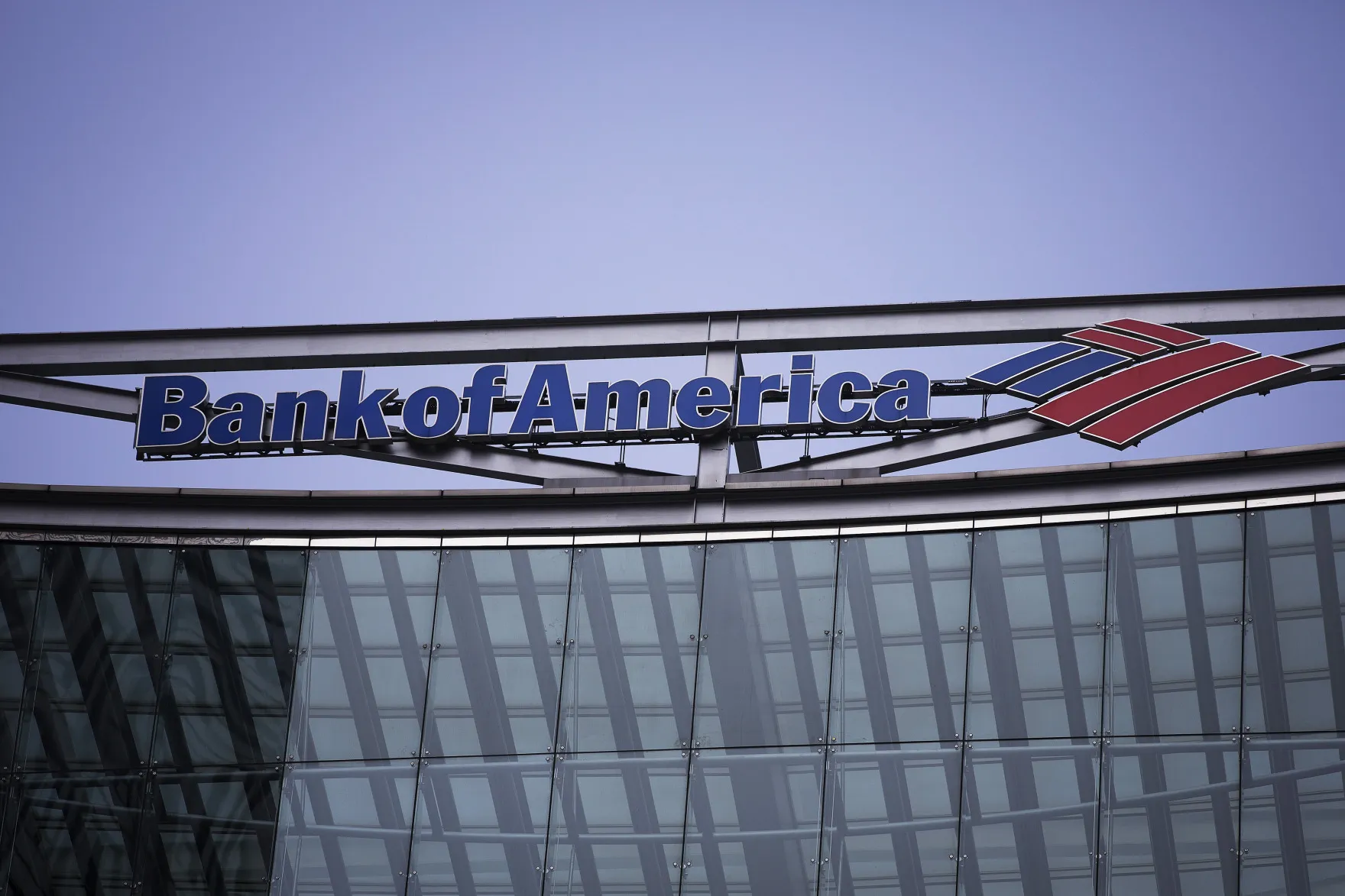 The Bank of America&nbsp;offices in the Canary Wharf business and shopping district in London.