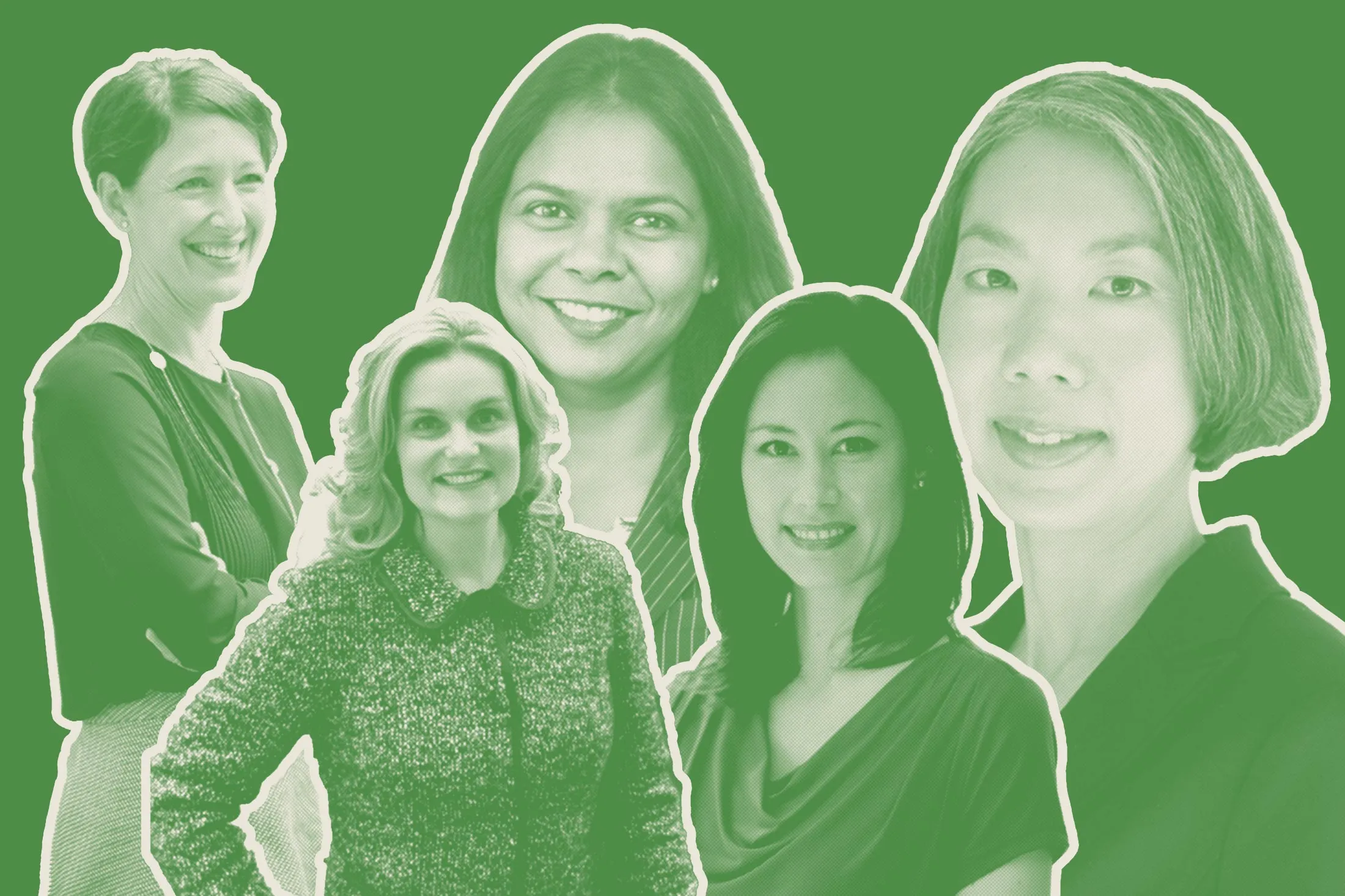 Left to right: Jane Ambachtsheer, Lindsay Patrick, Rakhi Kumar, Emily Chew, Bonnie Wongtrakool