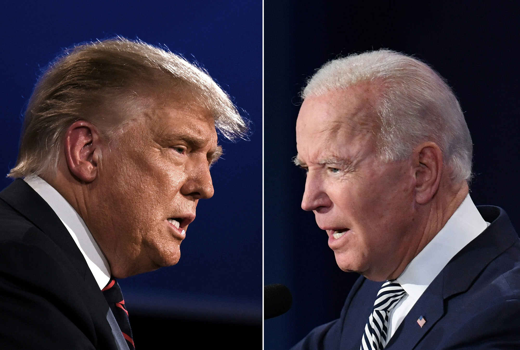 After touting stock market, Trump claims record high under Biden