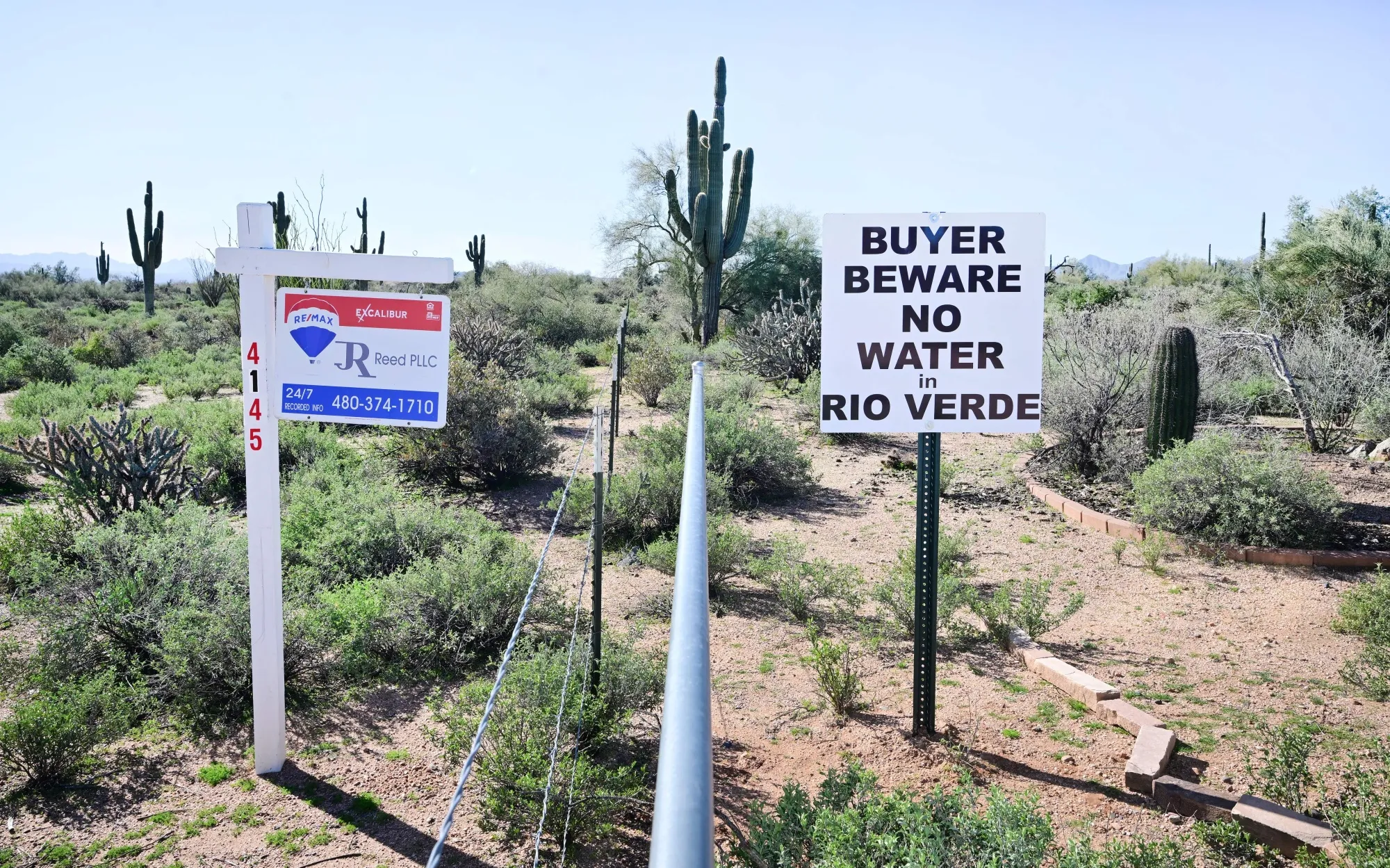 Supply was interrupted in Rio Verde Foothills.