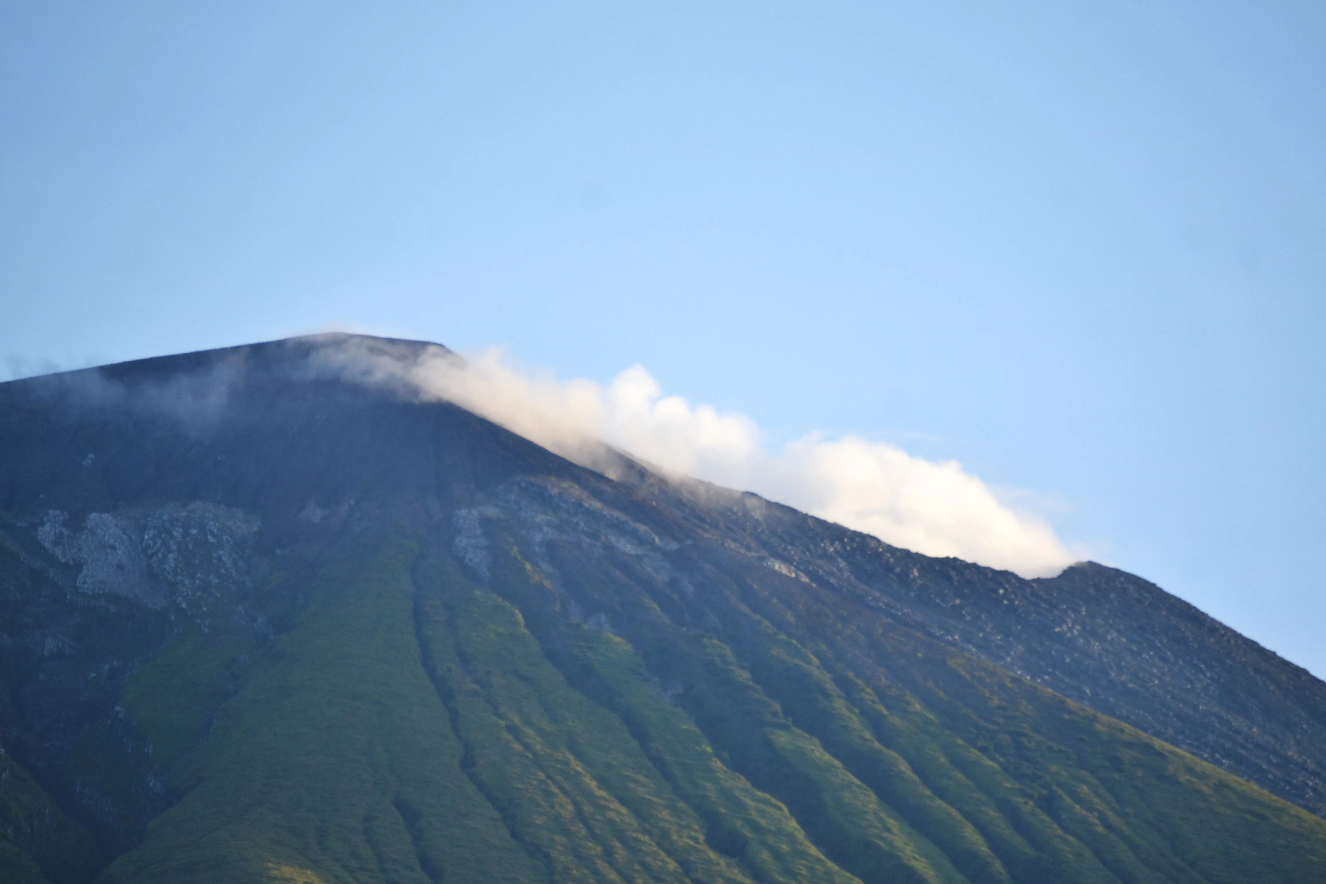 The crater of Kanlaon volcano in June 2020.&nbsp;