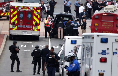 Navy Reports One Shot at Sea Command Office in Washington
