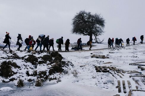 TOPSHOT-SERBIA-EUROPE-MIGRANTS