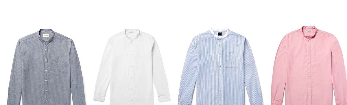 collared shirt without collar