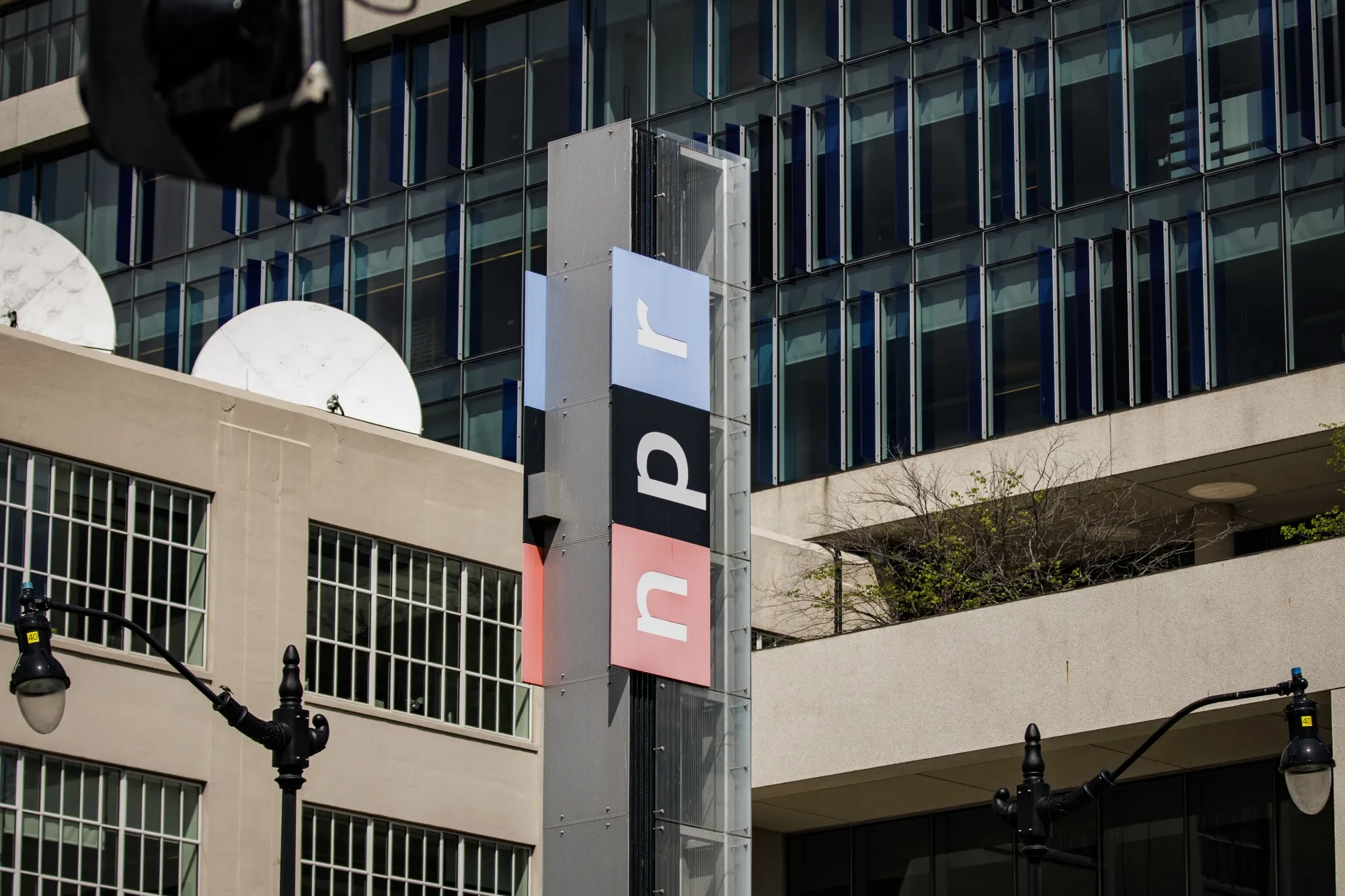 The National Public Radio&nbsp;headquarters in Washington, DC.