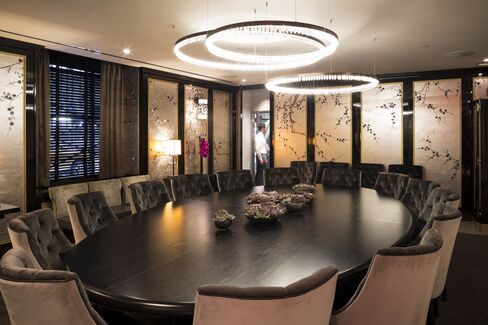 The private dining room at La Chine, the Waldorf Astoria's main restaurant.