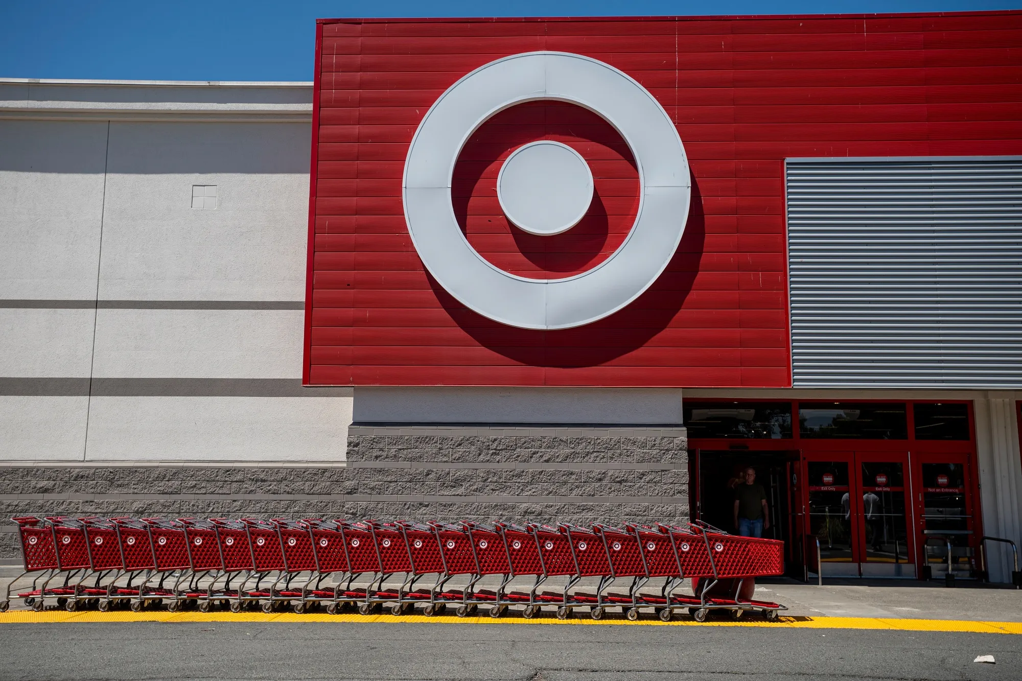 Incoming CEO Michael Fiddelke took aim at Target with his predecessor standing close by.
