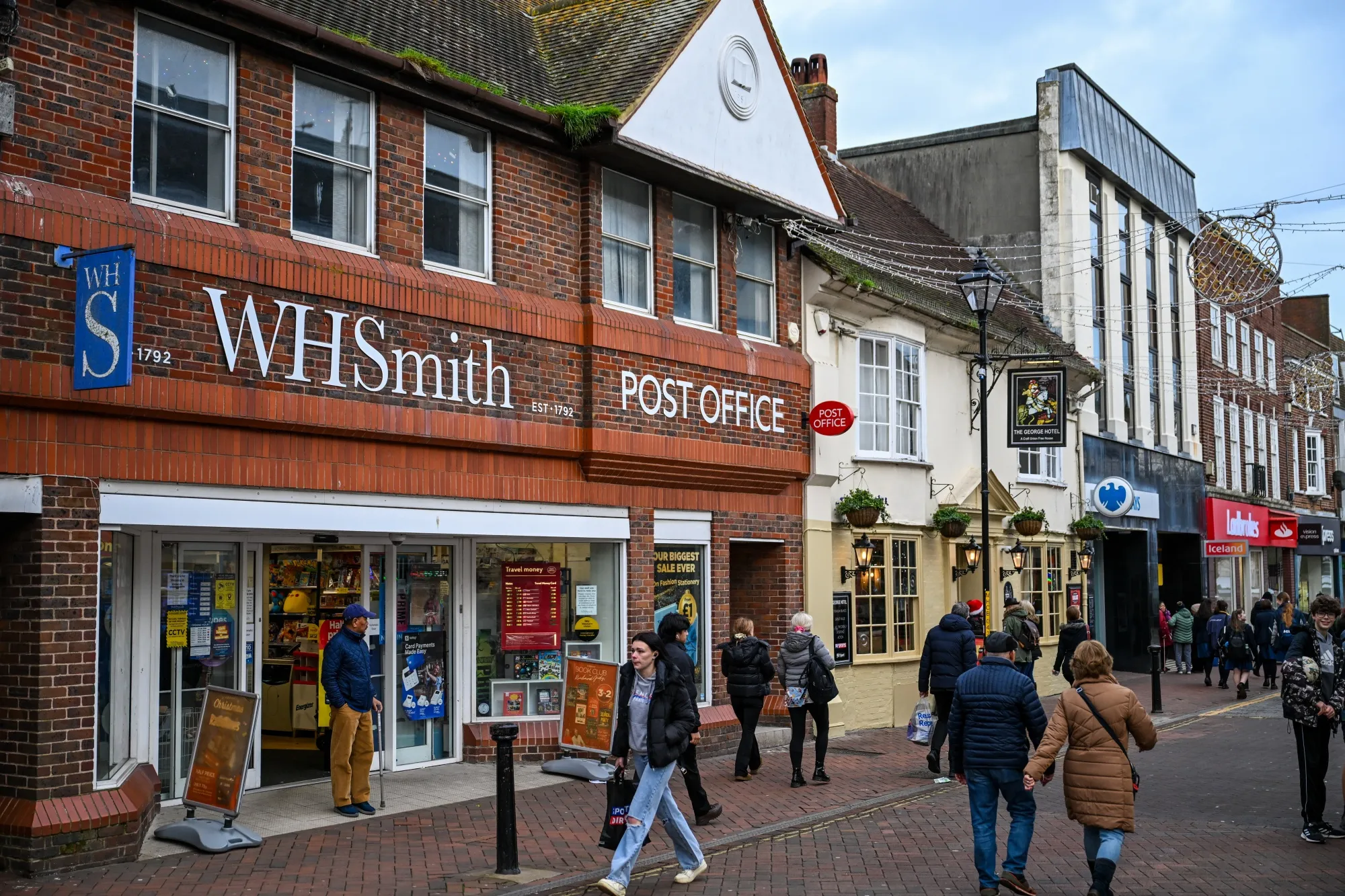A WH Smith Plc store in Ashford, UK.