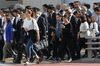Morning Commuters Ahead of Japan GDP Figures Release