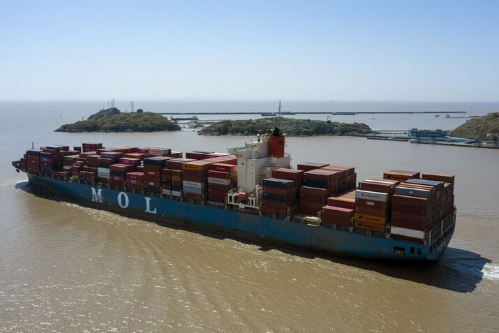 Containers Port In Shanghai Ahead of Trade Figures