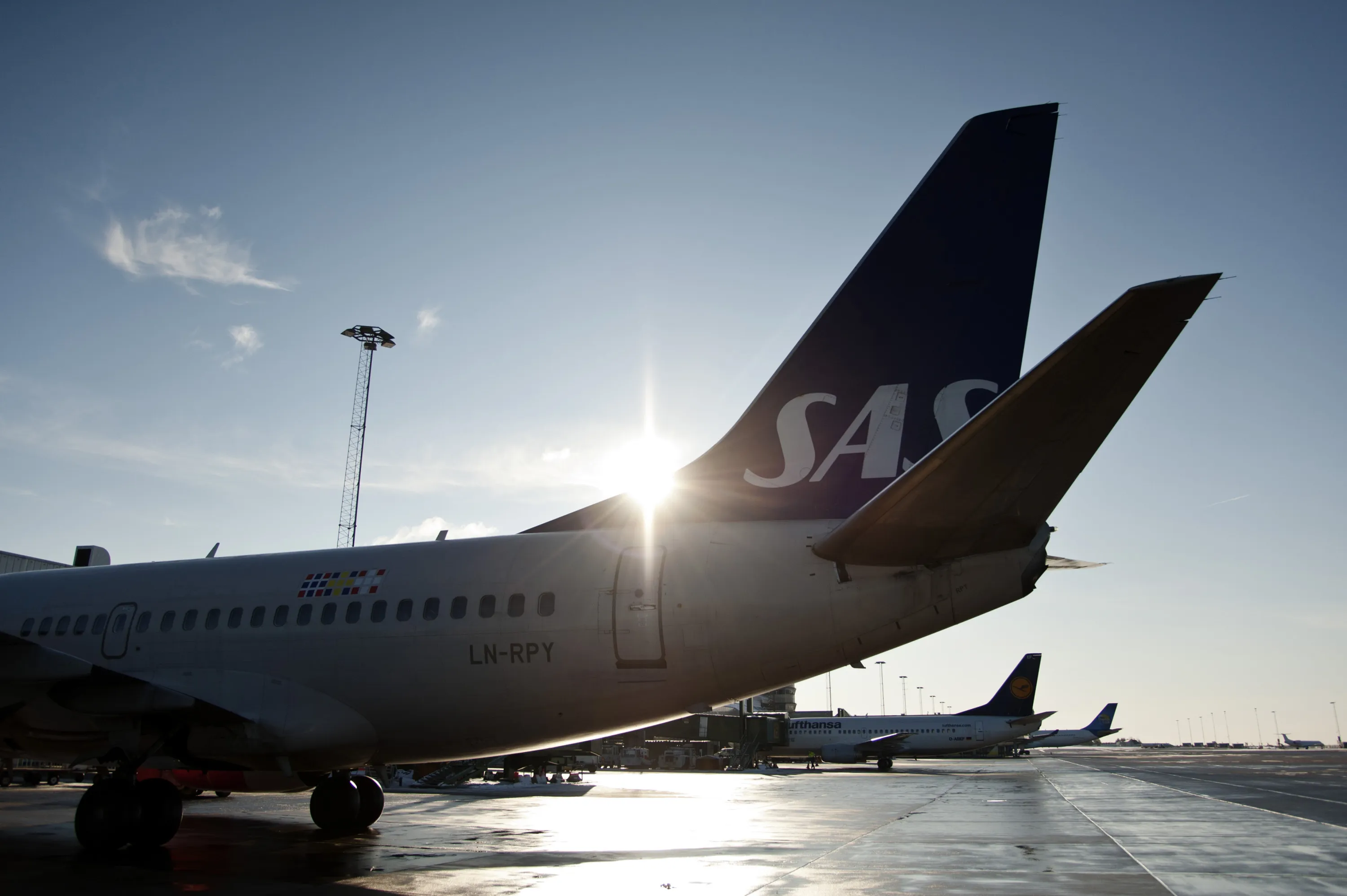 SAS AB aircraft near Gothenburg.