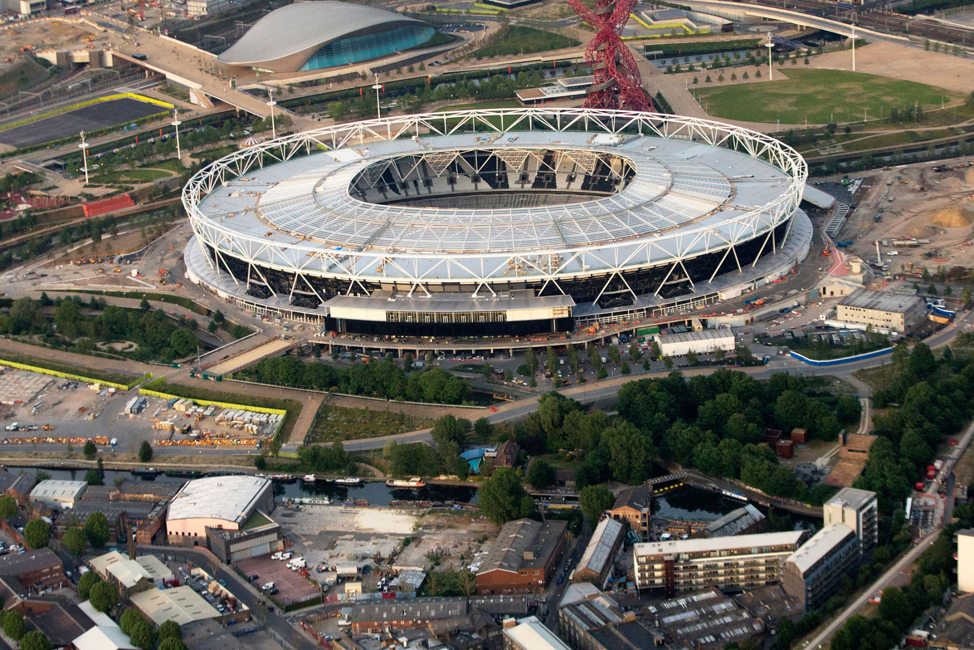 The Olympic Stadium in East London
