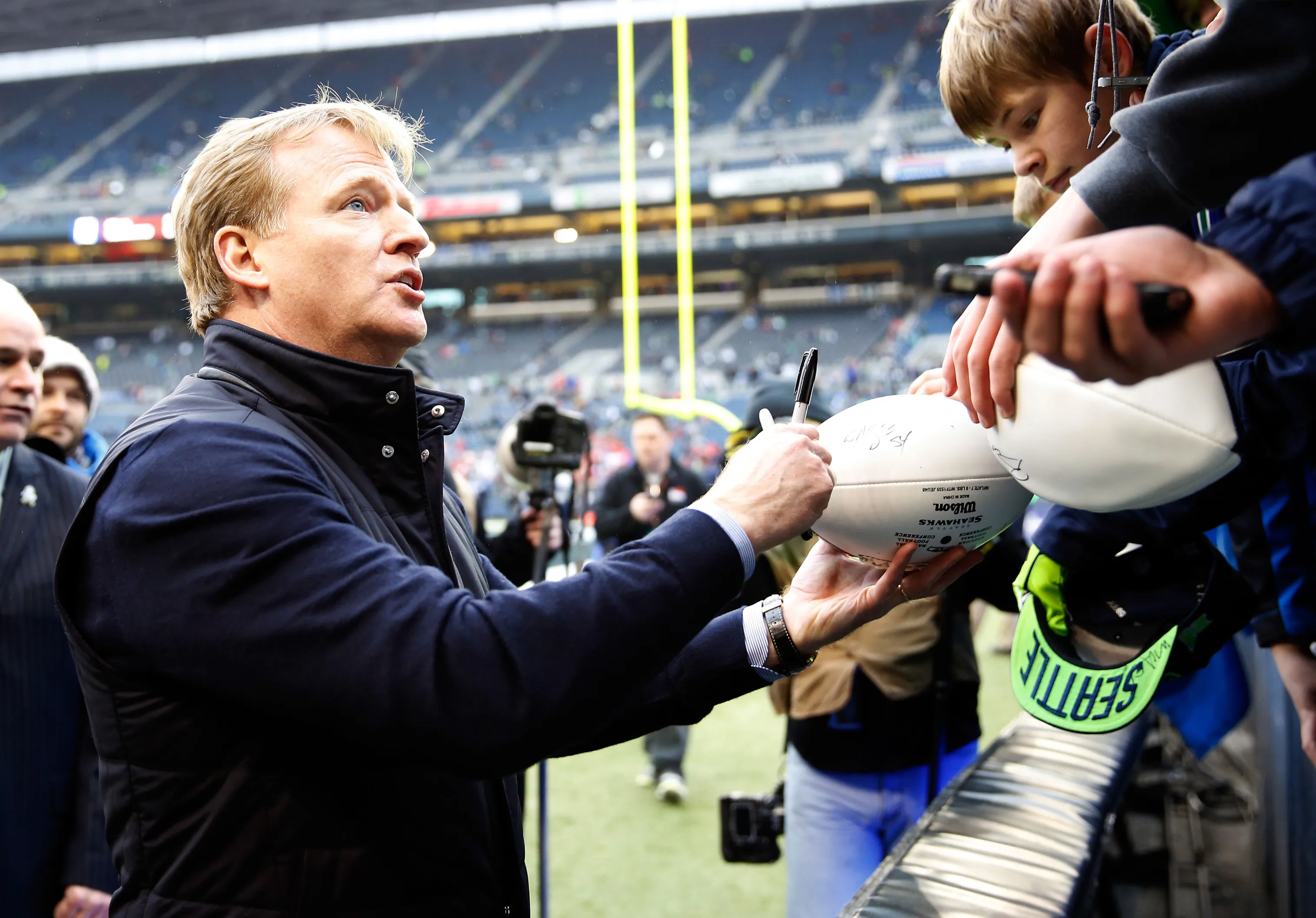 NFL Commissioner Roger Goodell.
