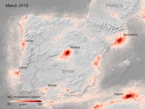 Air Clears in Rome, Paris, and Madrid as Millions Stay Home