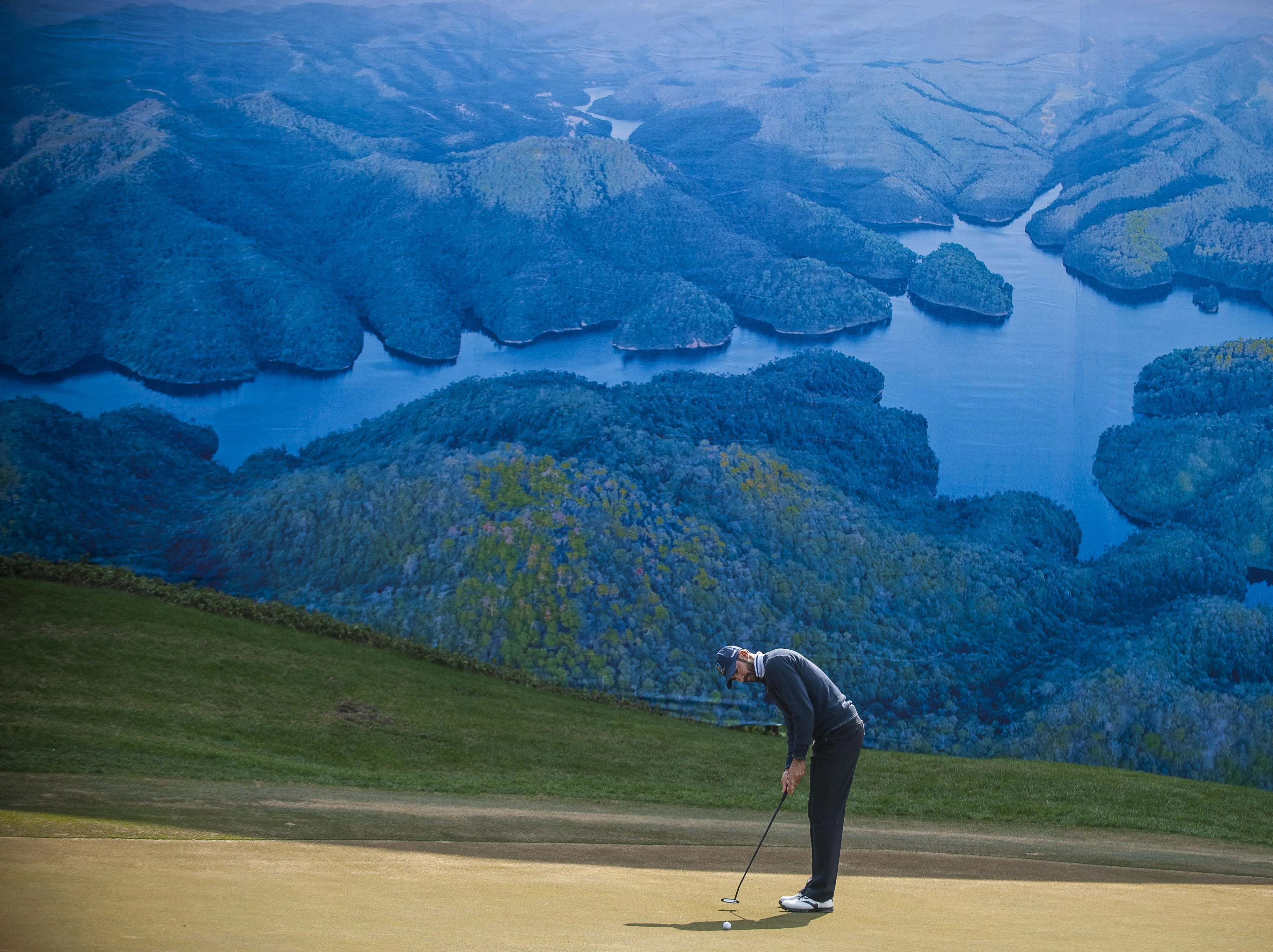 Delayed tee time.
