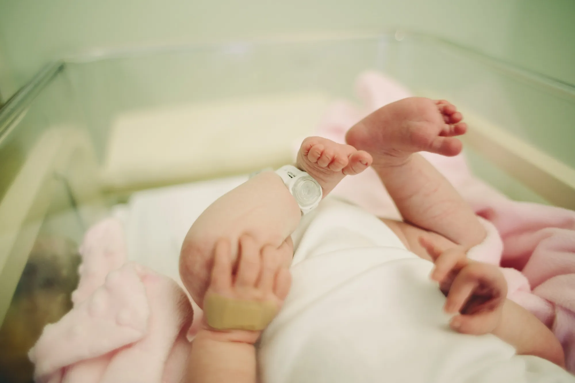 Baby in hospital