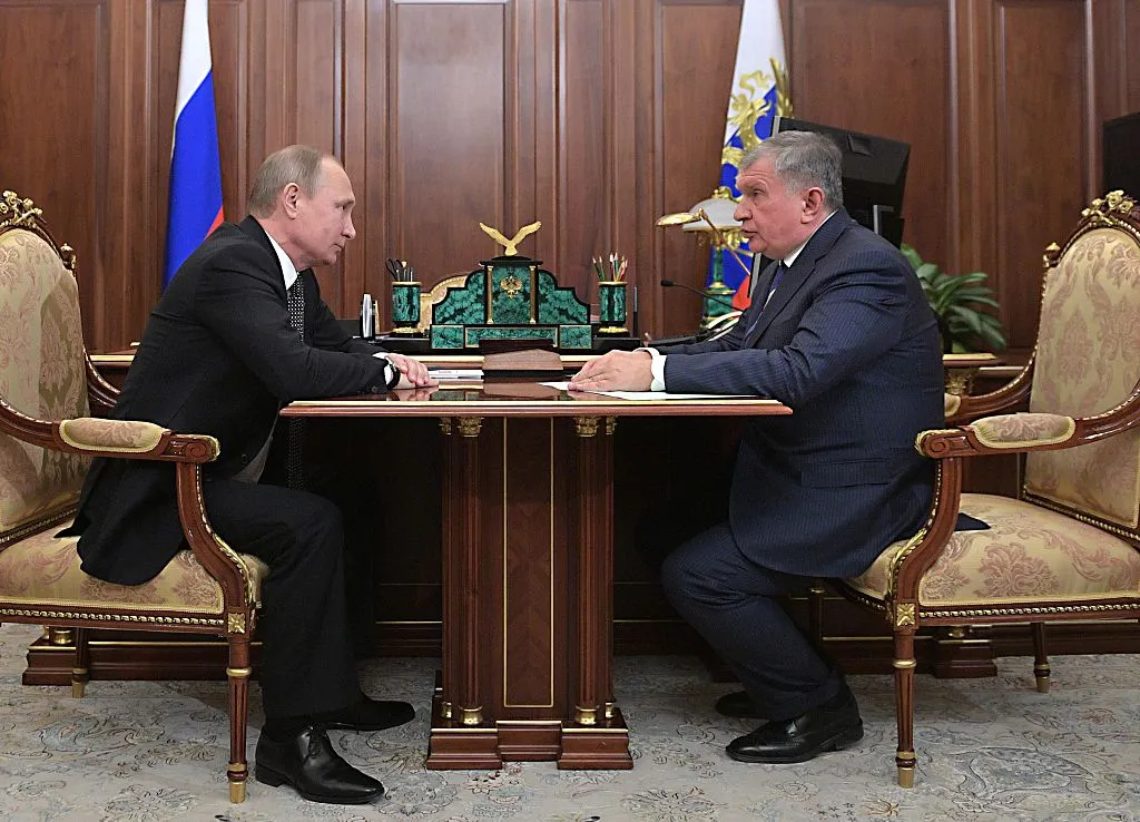 Putin and friend, December 2016.
