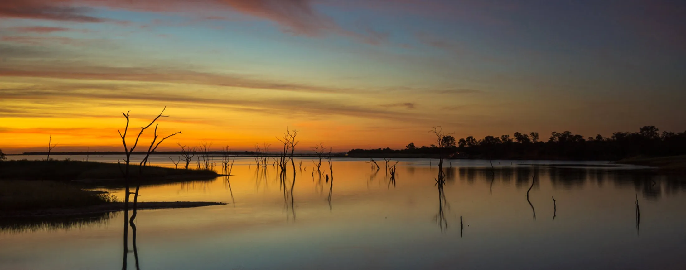 Sunset Over Lake Kariba.
