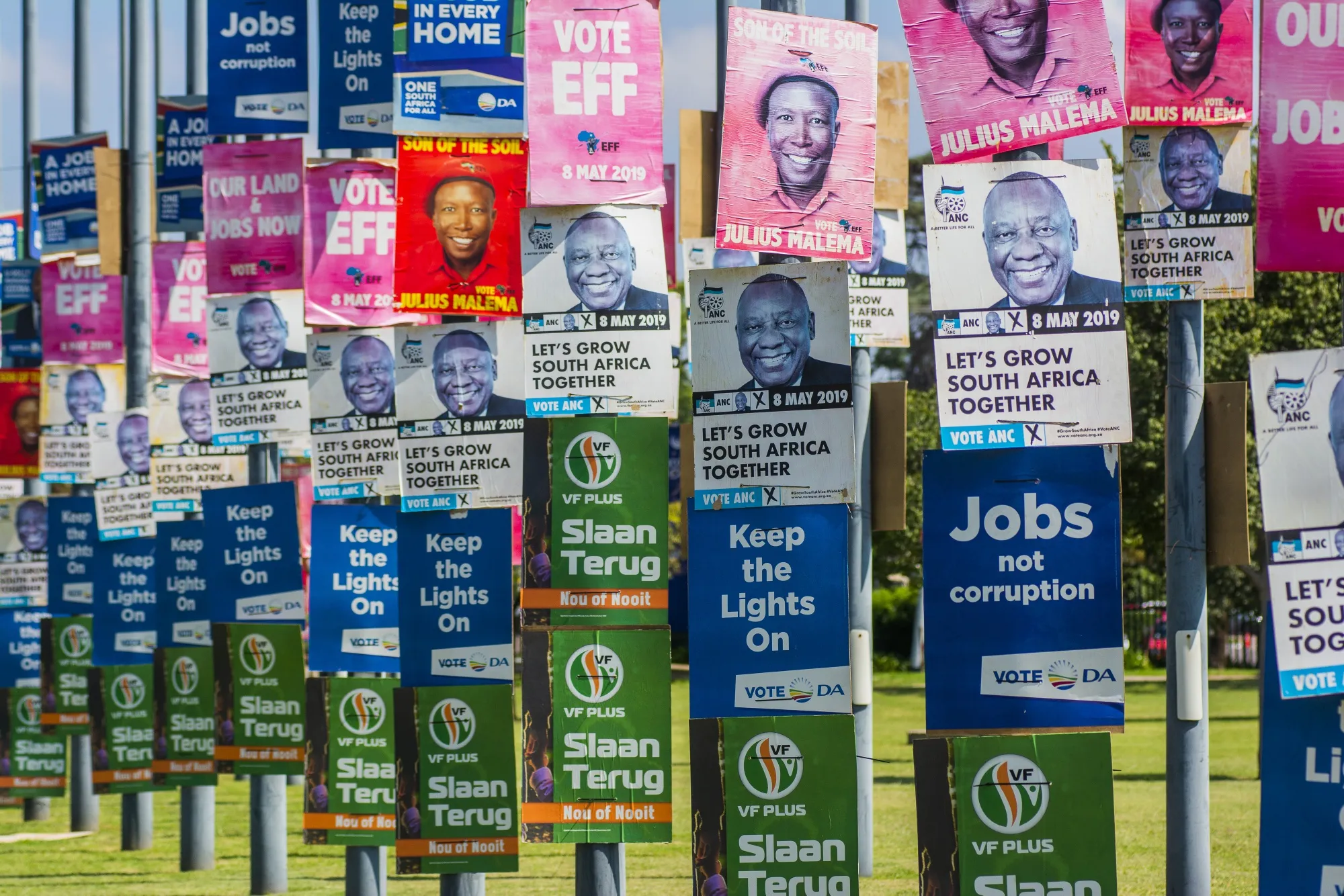 Campaign Posters Ahead Of The South African General Election 