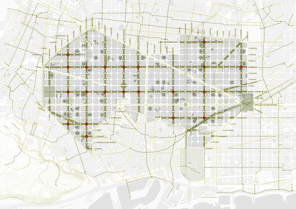 Barcelona S New Car Free Superblock Will Be Big Bloomberg