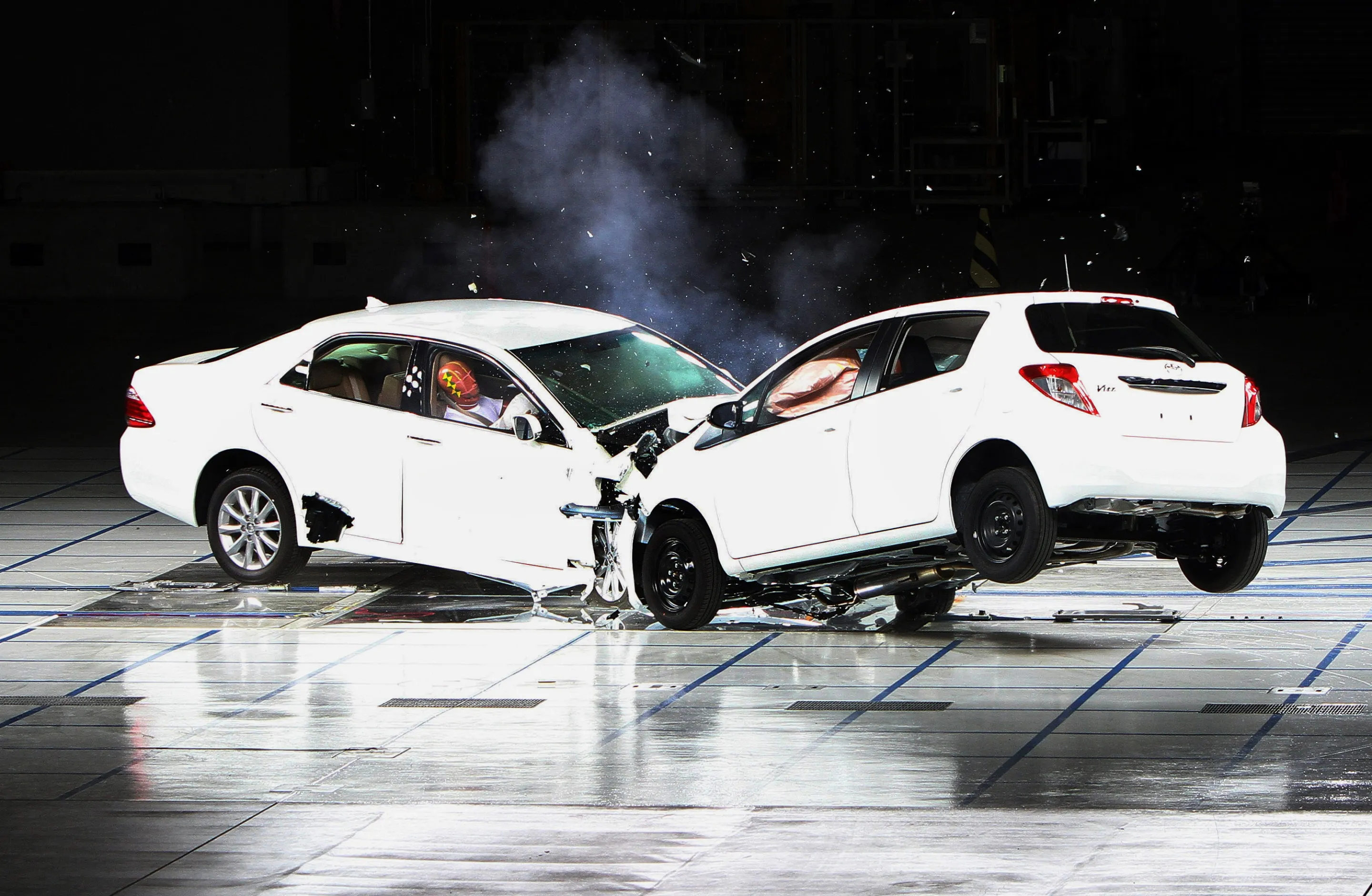 Toyota Demonstrates Technologies On Safety