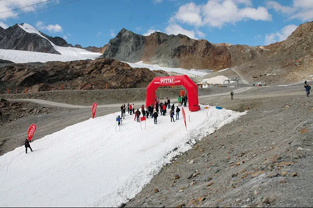A 2009 event in Pitztal launching IDE-made snow