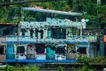 Bullet-riddled houses in Marawi on Aug. 28.
