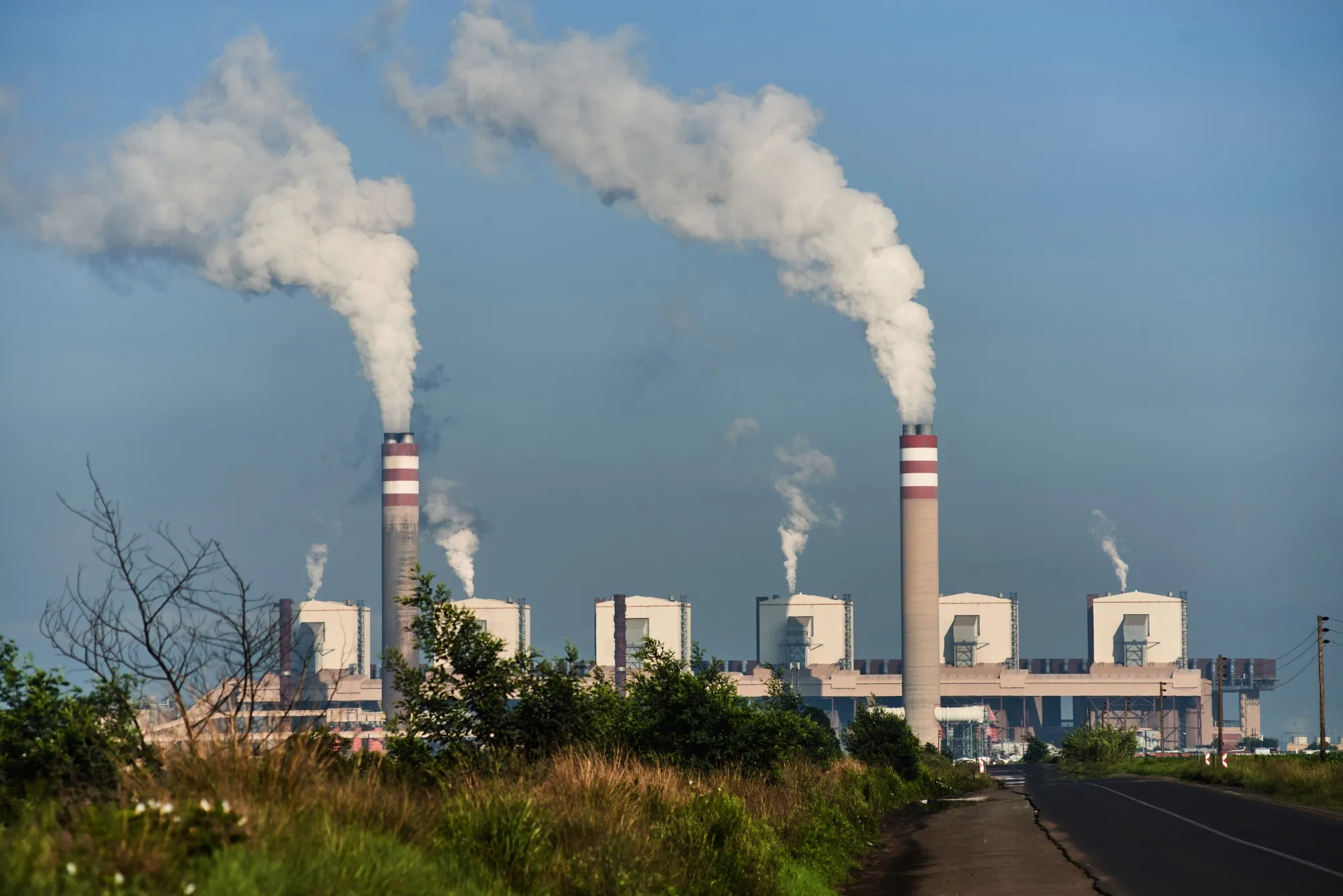 A coal-fired power plant in Mpumalanga, South Africa.