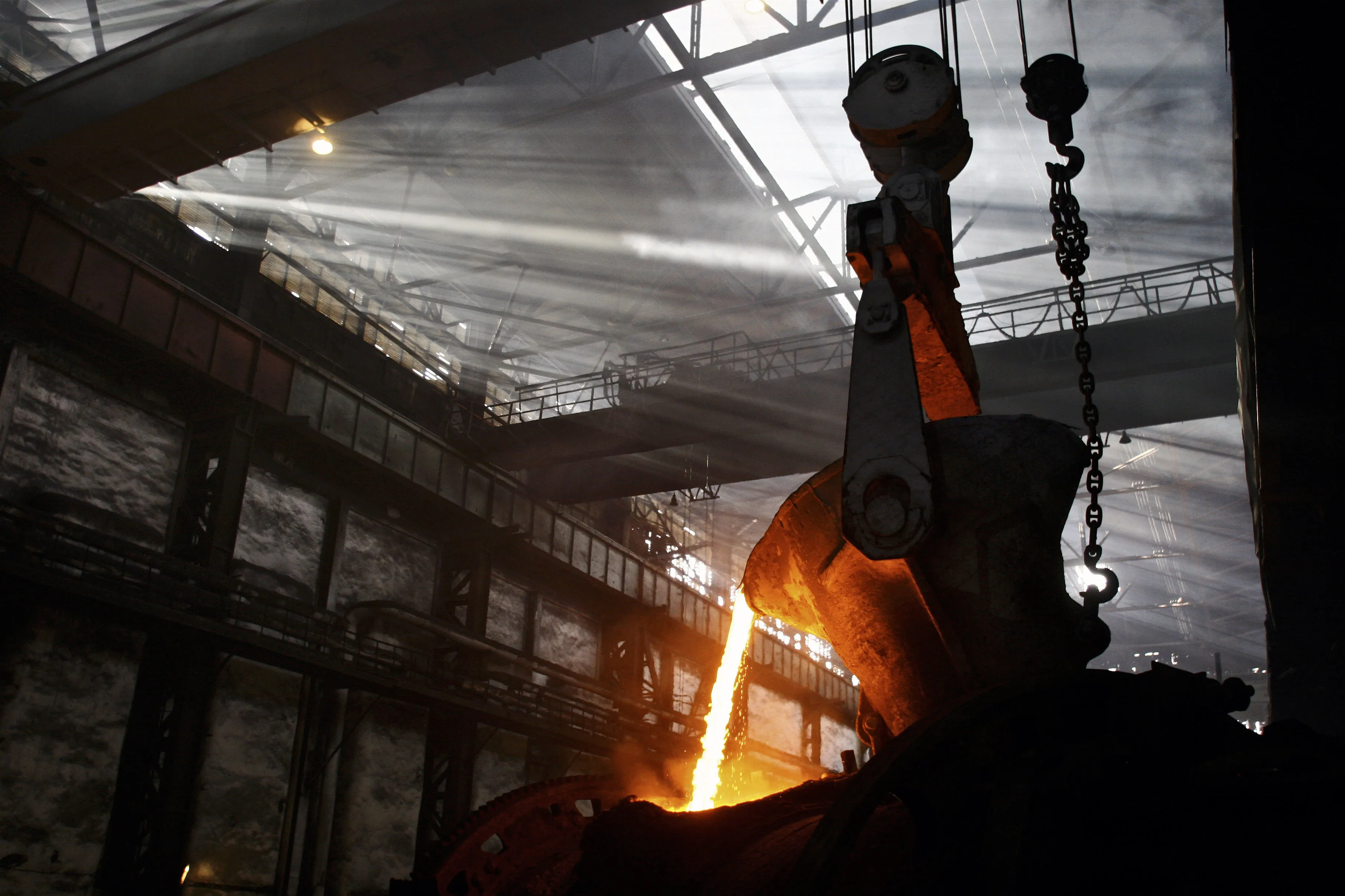 Copper production at a refinery in Zhezkazgan, Kazakhstan.