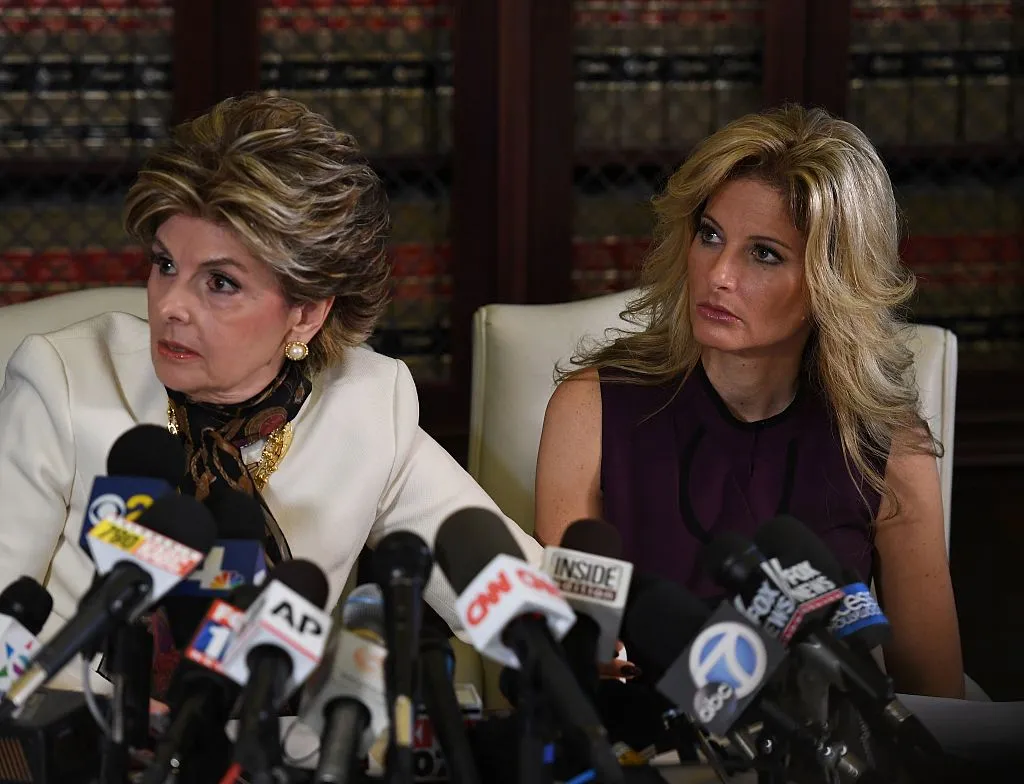 Lawyer Gloria Allred and Summer Zervos.

