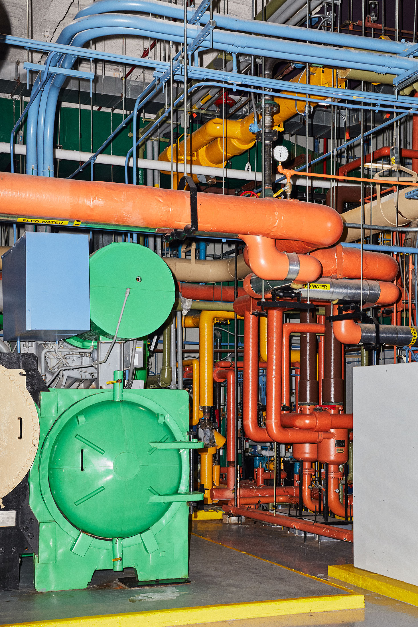 Part of the subbasement air-conditioning system at Douglas Durst's One Bryant Park