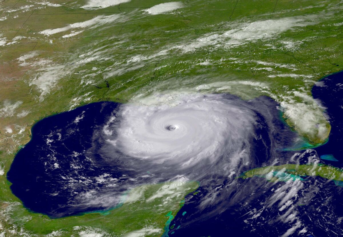 Ураган Катрина из космоса
