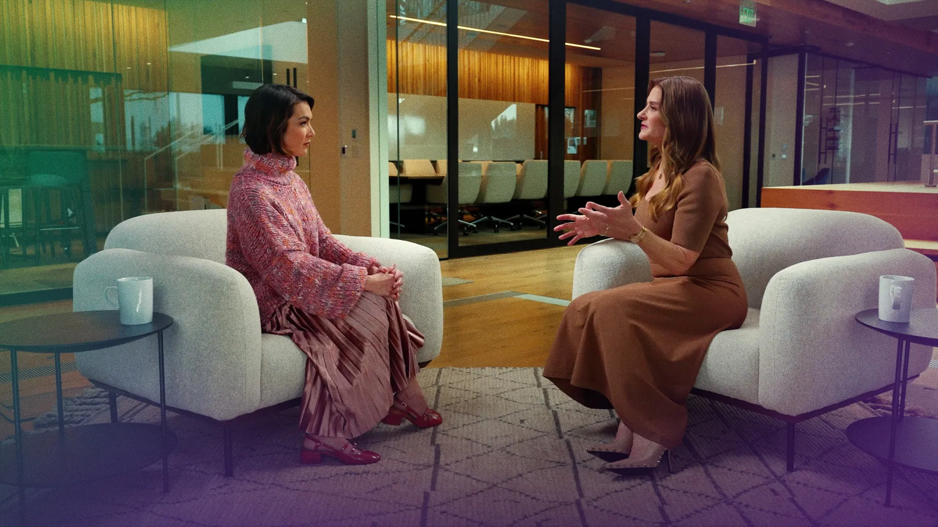 Melinda French Gates, right, on The Circuit with Emily Chang