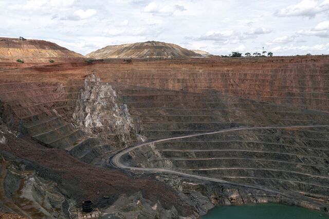 An open-pit copper and cobalt mine operated by Mutanda Mining SARL, a unit of Glencore, outside Kolwezi.