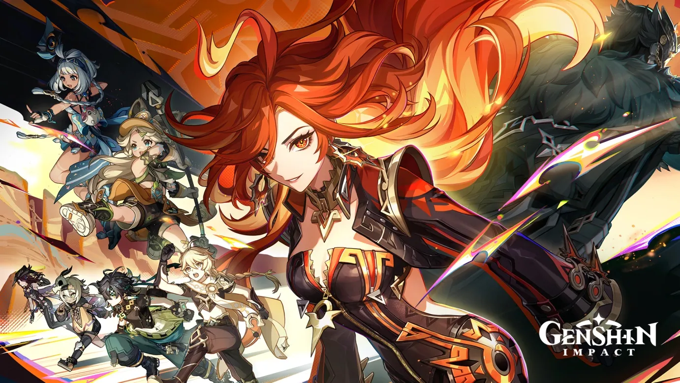 《原神》游戏画面,这是首款在美国市场取得巨大成功的中国制造手机游戏。