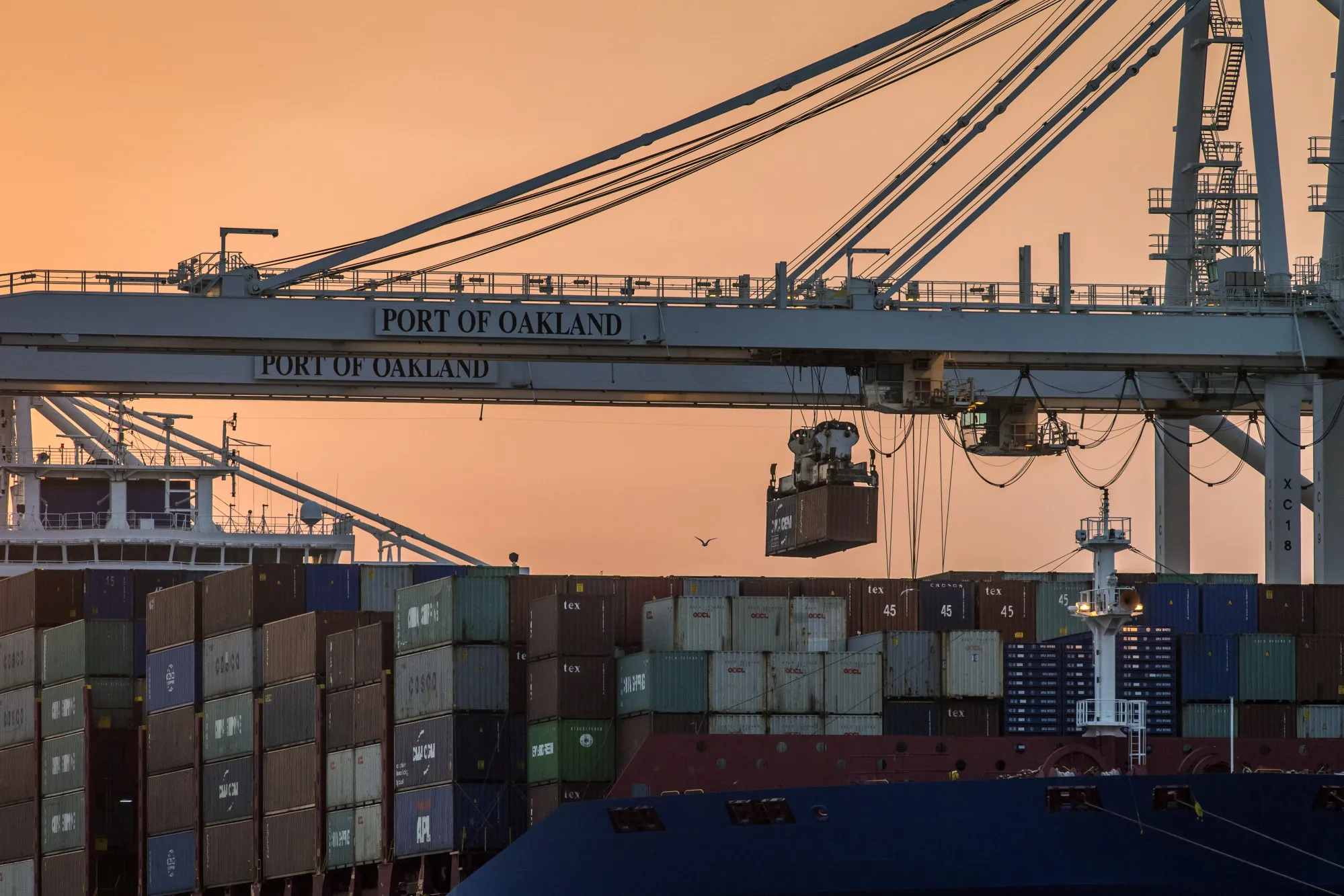 Port Of Oakland As Trump To Pull Tariff Trigger