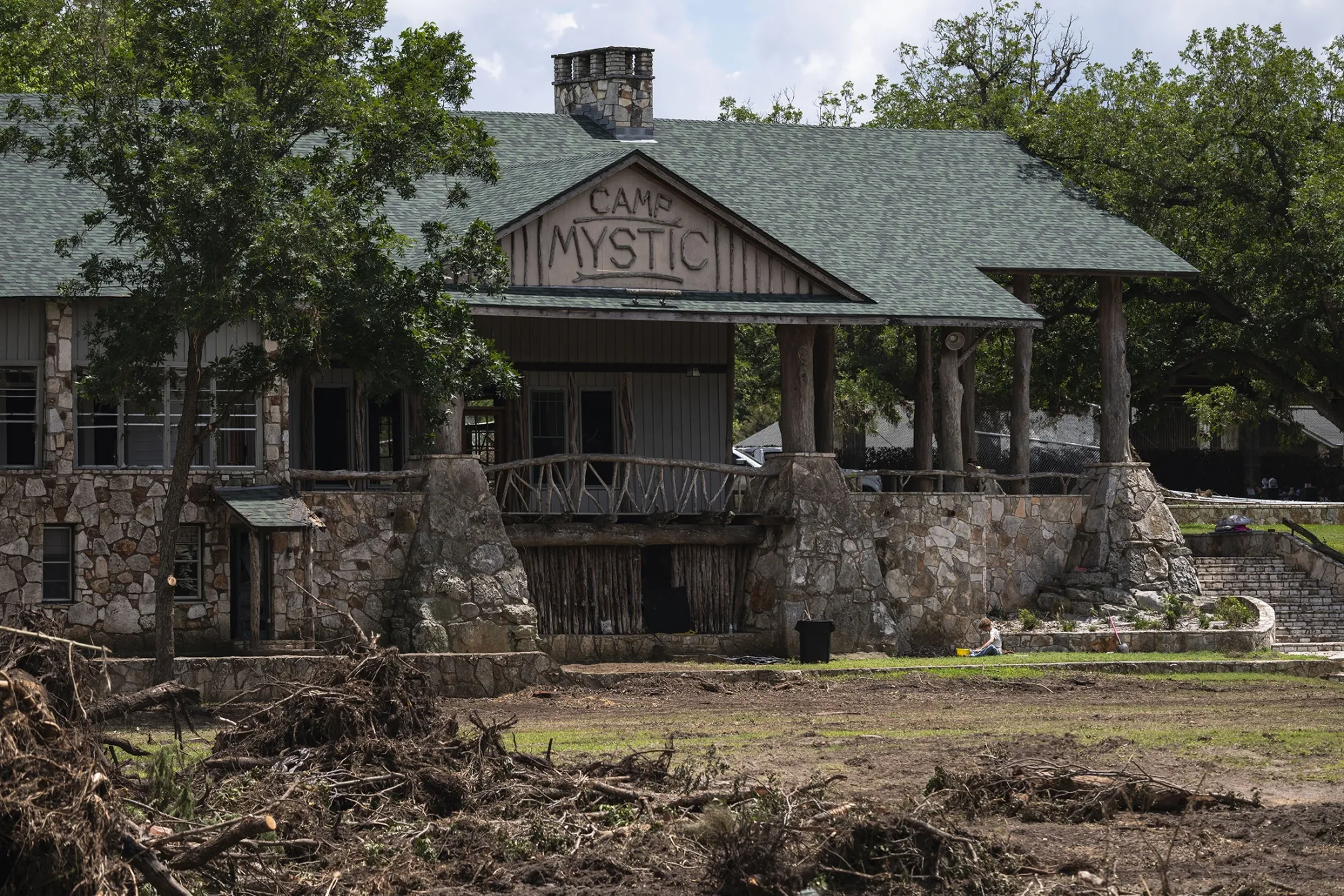 Camp Mystic in Hunt, Texas, following the deadly floods.&nbsp;